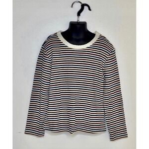 Retro 1990s Esprit Kids Multi-Colored Knit Striped‎ Shirt